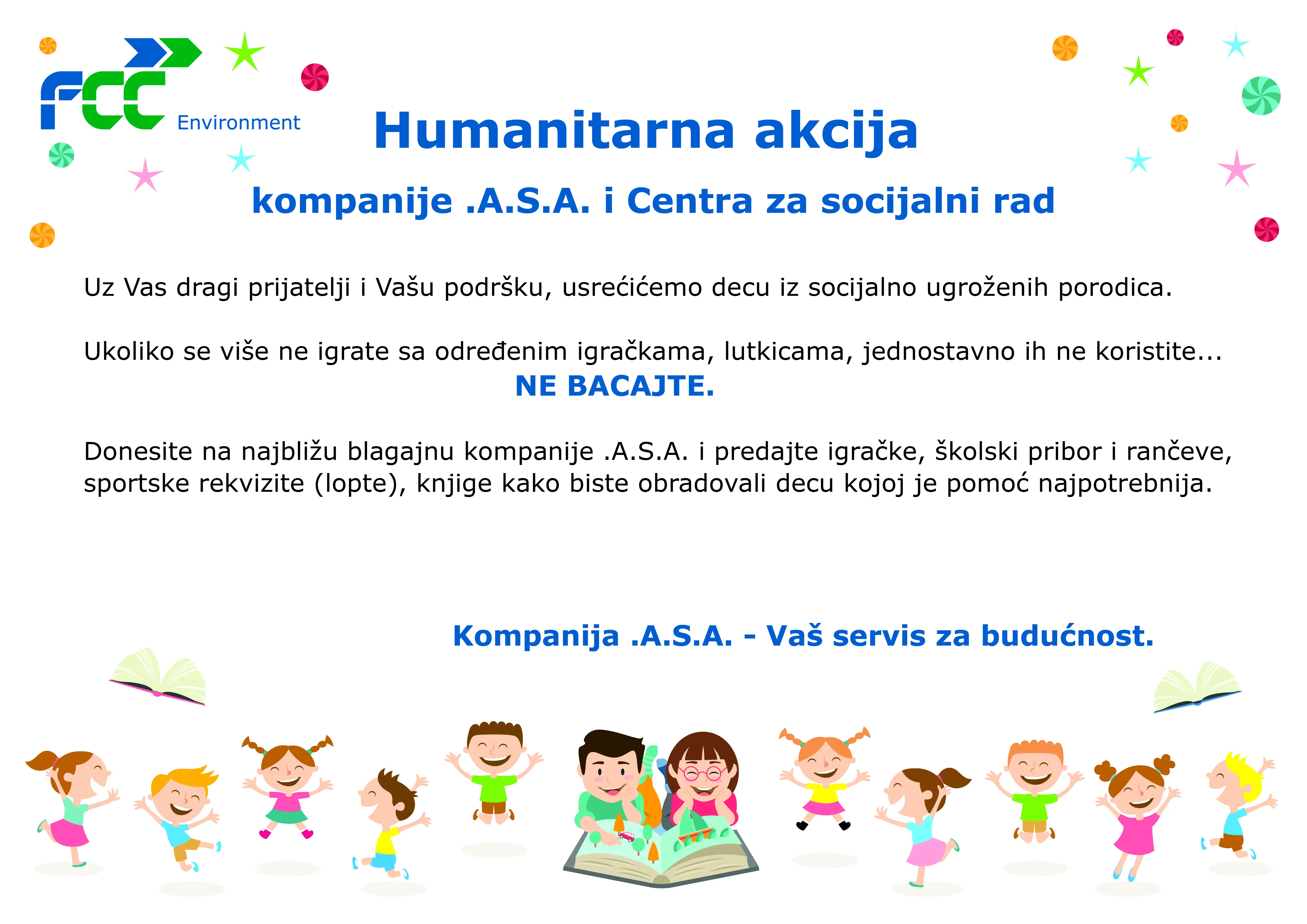 Humanitarian action of the .A.S.A company and the Center for Social Work